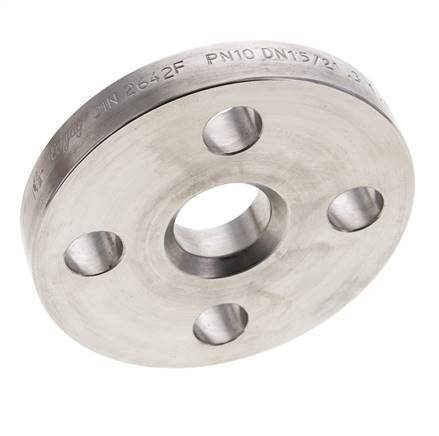Loose Flange DN15-PN10 Stainless Steel 1.4571 DIN 2642 Full Material