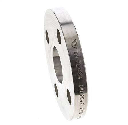 Loose Flange DN32-PN10 Stainless Steel 1.4571 DIN 2642 Full Material
