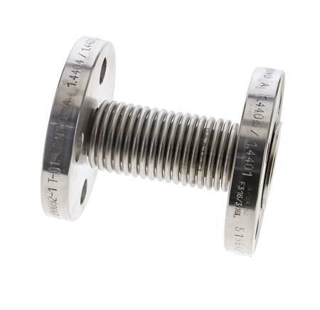 Flanged Fully Stainless Steel Expansion Joint DN15-PN16 (EN)