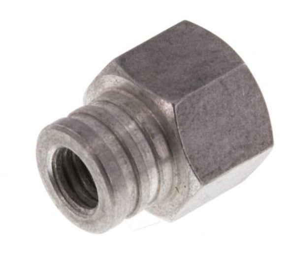 G 1/4'' Boquilla de ventosa de aluminio hembra DN 6.5 SW 17 [2 Piezas]