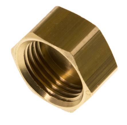 G 1/2'' Brass End cap 16 Bar [5 Pieces]