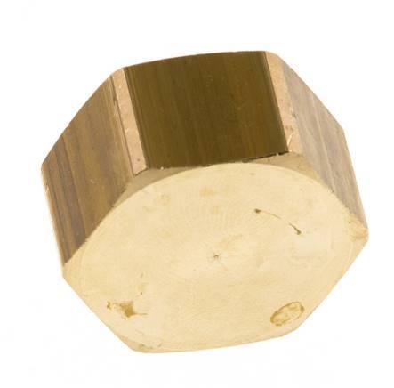G 1/2'' Brass End cap 16 Bar [5 Pieces]