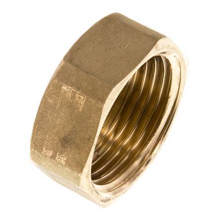 G 1'' Brass End cap 16 Bar [2 Pieces]
