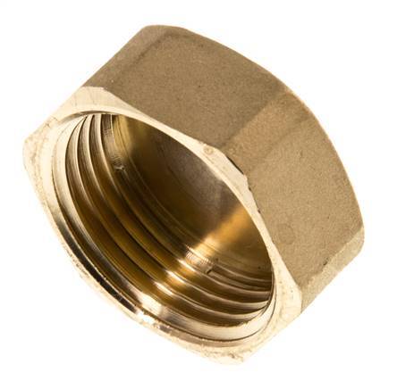 G 1'' Brass End cap 16 Bar [2 Pieces]