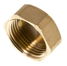 G 1'' Brass End cap 16 Bar [2 Pieces]