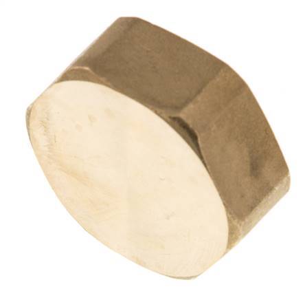 G 1'' Brass End cap 16 Bar [2 Pieces]