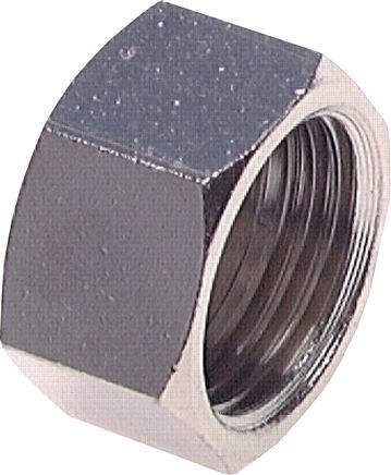 G 3/4'' Nickel plated Brass End cap 16 Bar [2 Pieces]