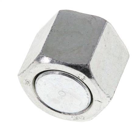 UN 13/16''-16 Tapa final de acero galvanizado ORFS 630 Bar