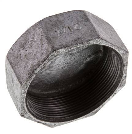Rp 2 1/2'' Hierro fundido zincado Tapa final 25 Bar