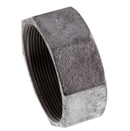 Rp 2 1/2'' Hierro fundido zincado Tapa final 25 Bar