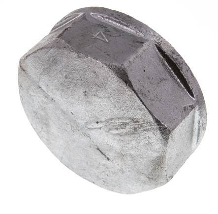 Rp 4'' Hierro fundido zincado Tapa final 25 Bar