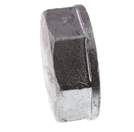 Rp 4'' Hierro fundido zincado Tapa final 25 Bar