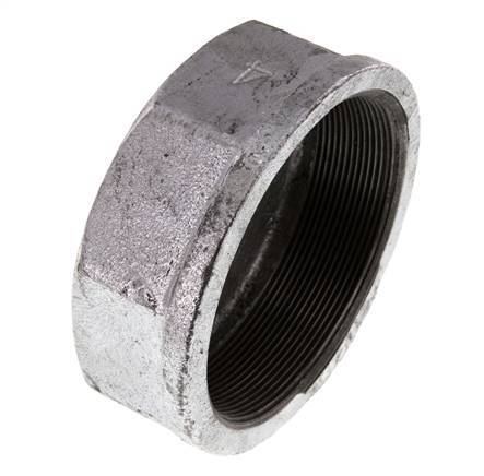 Rp 4'' Hierro fundido zincado Tapa final 25 Bar