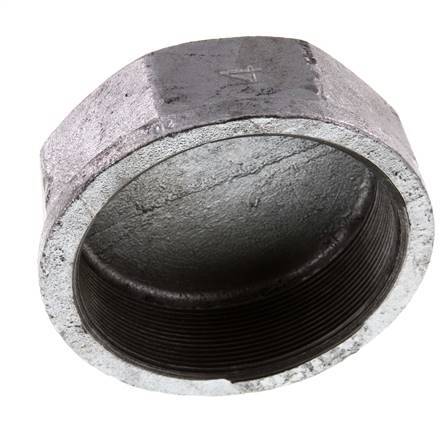 Rp 4'' Hierro fundido zincado Tapa final 25 Bar