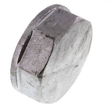 Rp 4'' Hierro fundido zincado Tapa final 25 Bar