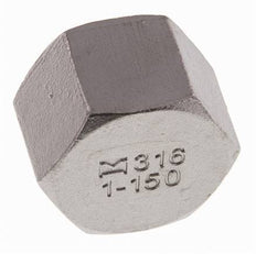 Rp 1'' Tapa final de acero inoxidable 16 Bar