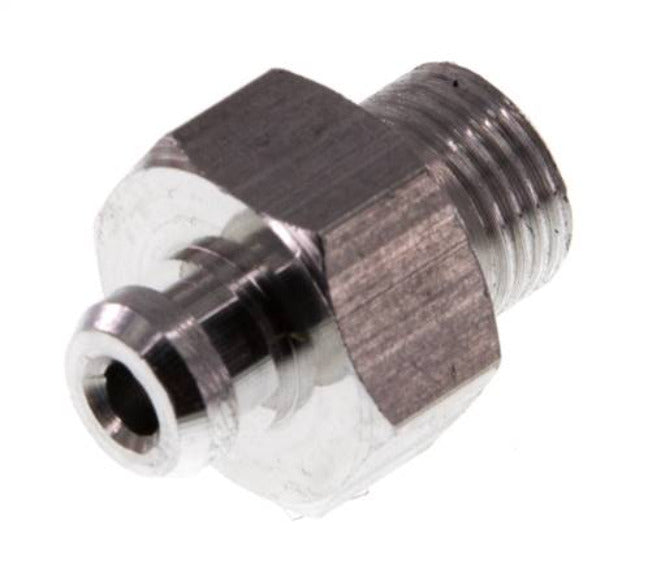 G 1/8'' Boquilla de ventosa de aluminio macho DN 3 SW 14 [2 Piezas]