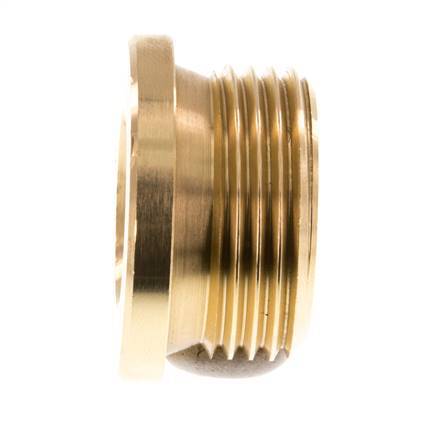 G 3/4'' Brass Closing plug with Inner Hex 16 Bar [2 Pieces]