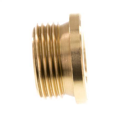 G 3/4'' Brass Closing plug with Inner Hex 16 Bar [2 Pieces]