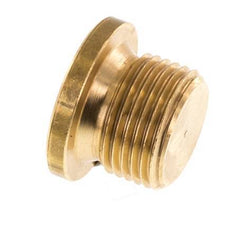 G 3/8'' Brass Closing plug with Inner Hex 16 Bar [5 Pieces]