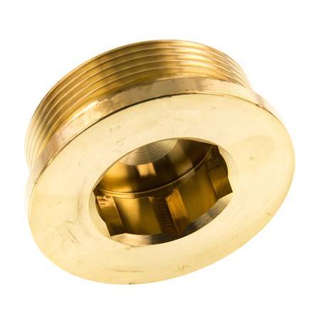 G 2'' Tapón de cierre de latón con hexágono interior 16 Bar