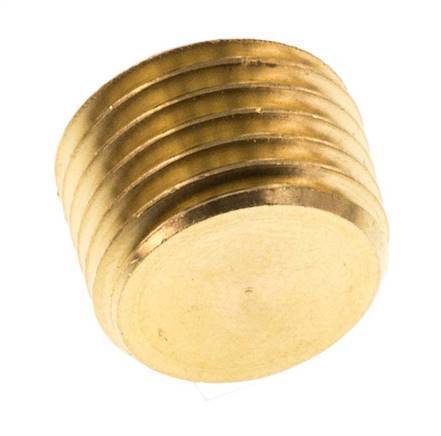 M14x1.5 Brass Closing plug with Inner Hex without collar (conical) 16 Bar [10 Pieces]