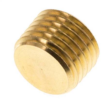 M14x1.5 Brass Closing plug with Inner Hex without collar (conical) 16 Bar [10 Pieces]