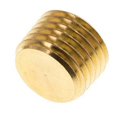 M14x1.5 Brass Closing plug with Inner Hex without collar (conical) 16 Bar [10 Pieces]