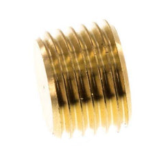 M14x1.5 Brass Closing plug with Inner Hex without collar (conical) 16 Bar [10 Pieces]
