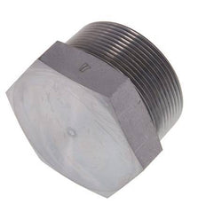 Tapón de cierre de acero galvanizado de 2'' NPT macho con hexágono exterior de 70 bares