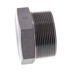 Tapón de cierre de acero galvanizado de 2'' NPT macho con hexágono exterior de 70 bares