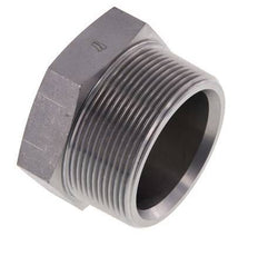 Tapón de cierre de acero galvanizado de 2'' NPT macho con hexágono exterior de 70 bares