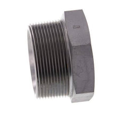 Tapón de cierre de acero galvanizado de 2'' NPT macho con hexágono exterior de 70 bares