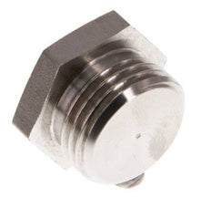 G 1/2'' Tapón de cierre de acero inoxidable con hexágono exterior 40 Bar