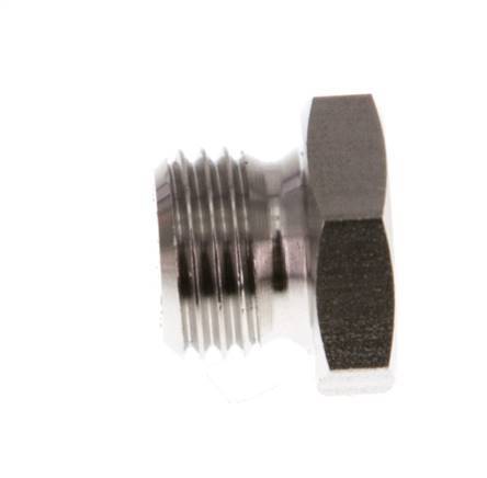 G 1/4'' Stainless steel Closing plug with Outer Hex 40 Bar [2 Pieces]