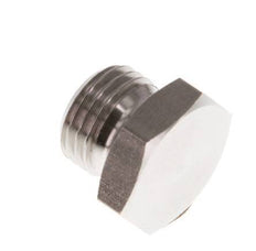 G 1/4'' Stainless steel Closing plug with Outer Hex 40 Bar [2 Pieces]