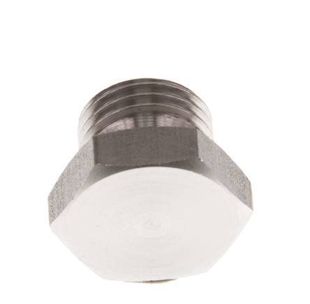 G 1/4'' Stainless steel Closing plug with Outer Hex 40 Bar [2 Pieces]