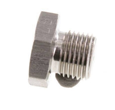 G 1/8'' Stainless steel Closing plug with Outer Hex 40 Bar [2 Pieces]