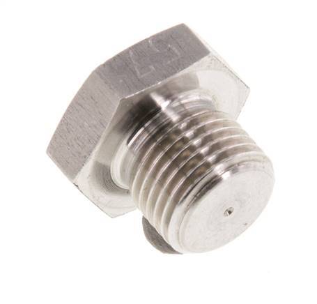 G 1/8'' Stainless steel Closing plug with Outer Hex 40 Bar [2 Pieces]