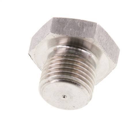 G 1/8'' Stainless steel Closing plug with Outer Hex 40 Bar [2 Pieces]