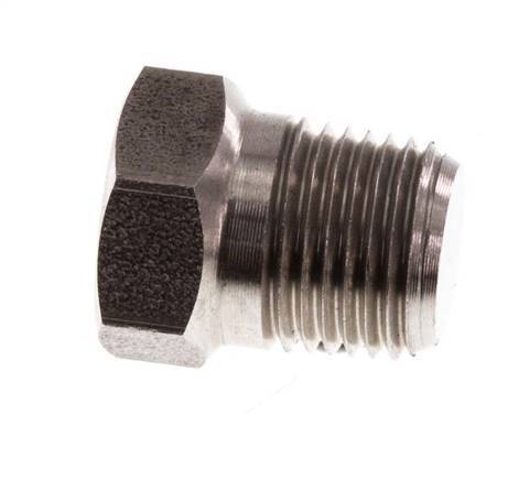 1/8'' NPT macho Tapón de cierre de acero inoxidable con barra exterior hexagonal 345