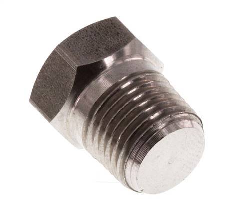 1/8'' NPT macho Tapón de cierre de acero inoxidable con barra exterior hexagonal 345