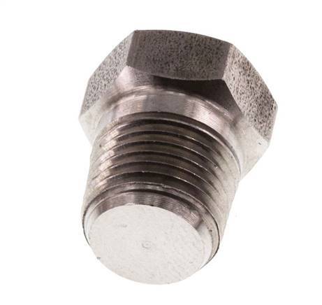 1/8'' NPT macho Tapón de cierre de acero inoxidable con barra exterior hexagonal 345