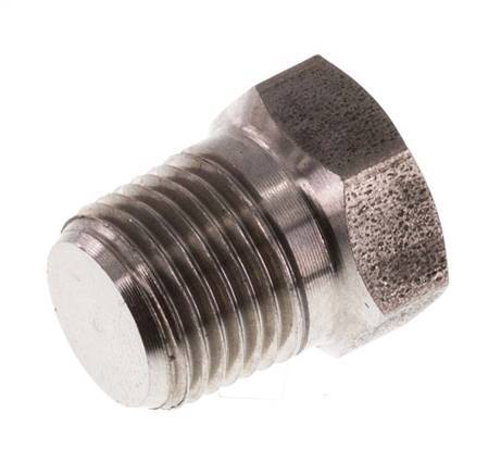 1/8'' NPT macho Tapón de cierre de acero inoxidable con barra exterior hexagonal 345