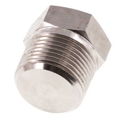 3/4'' NPT macho Tapón de cierre de acero inoxidable con hexágono exterior 170 Bar