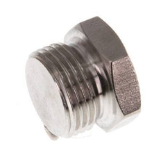 G 3/8'' Stainless steel Closing plug with Outer Hex 40 Bar [2 Pieces]