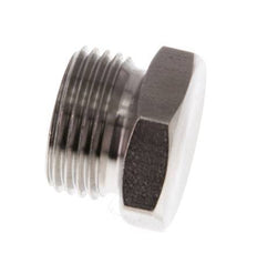 G 3/8'' Stainless steel Closing plug with Outer Hex 40 Bar [2 Pieces]