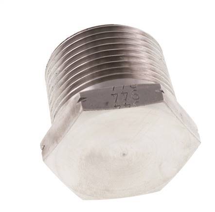 1'' NPT macho Tapón de cierre de acero inoxidable con hexágono exterior 140 Bar