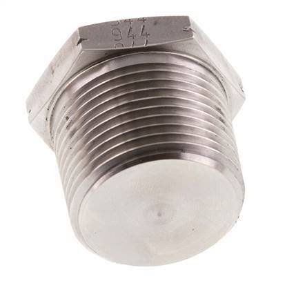 1'' NPT macho Tapón de cierre de acero inoxidable con hexágono exterior 140 Bar