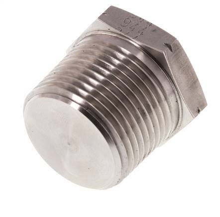 1'' NPT macho Tapón de cierre de acero inoxidable con hexágono exterior 140 Bar